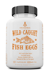 Ancestral Supplements Wild Caught Fish Eggs, 2400mg, Omega-3 Supplement Supports Brain, Heart, Fertility and Inflammatory Health, Whole Food Source of Vitamin D, K2, and A, Non-GMO, 180 Capsul.USA.3585