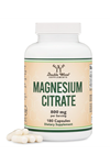 Double Wood Magnesium Citrate Capsules 800mg 180 Capsules (Citrato de Magnesio) Vegan Safe. USA 3737