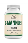 Double Wood D Mannose 500mg 90 Capsules (D-Mannose for Urinary Tract Health and Bladder Lining 3535