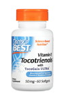 Doctor's Best, Vitamin E Tocotrienols with TocoGaia Ultra, 50 mg, 60 Softgels 3540