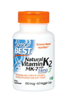 Doctor's Best, Natural Vitamin K2 MK-7 with MenaQ7, 100 mcg, 60 Veggie Capsul.USA 3534