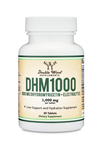 Double Wood DHM1000 Dihydromyricetin Most Powerful DHM 1,000mg (30 Tablet) Enhanced with Electrolytes for Hydration and Liver Support 3535