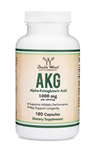 Double Wood  Alpha-Ketoglutaric Acid (AKG) 1000mg 180 Capsul. Usa Version.3536