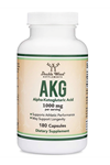 Double Wood  Alpha-Ketoglutaric Acid (AKG) 1000mg 180 Capsul. Usa Version.3736