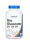 Nutricost Zinc Gluconate 240 Vegetarian Capsules (50mg) - Gluten Free.Tr Yetkili Satıcısı.3532