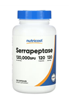 Nutricost Serrapeptase 120,000 SPU, 120 Capsules - Vegetarian. TR YETKİLİ SATICISI 3736