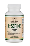 Double Wood L-Serine 2,000mg 45 Day Supply, 180 Capsul (Amino Acid for Serotonin Production and Brain Support) Usa 3539