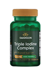 Swanson Ultra Triple Iodine Complex - High Potency 12.5 mg, 60 Veggie Capsul.Orj Usa Versiondur.3233