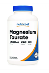 Nutricost Magnesium Taurate (240 Capsules, 80 Servings / 1,500 mg Magnesium Taurate Per Serving) Gluten Free, Non-GMO, Vegan.3634 
