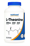 Nutricost L-Theanine  200 mg  240 Capsules.Usa.3536