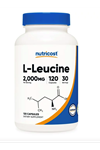 Nutricost L-Leucine 2,000mg Supplement, 120 Vegetarian Capsules, 30 Servings.Usa 3532