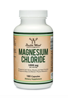 Double Wood Magnesium Chloride (Cloruro De Magnesio) 180 Capsul 1000mg Per Serving, for Sleep, Constipation, Digestion, Bone Health, and Relaxation 3539