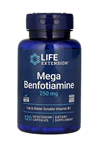 LIFE Nutrıtion Mega Benfotiamine, 250 mg, 120 Vegetarian Capsules.Usa Version.3741