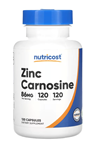 Nutricost Zinc Carnosine 86mg, 120 Capsules - Non-GMO, Gluten Free.TR YETKİLİ SATICISI.3737