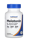 Nutricost, Melatonin, 3 mg, 240 Tablets. TR TEK YETKİLİ SATICISINDAN 3528