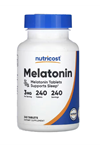 Nutricost, Melatonin, 3 mg, 240 Tablets. TR TEK YETKİLİ SATICISINDAN 3729