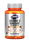 NOW Foods, Sports, Arginine & Ornithine, 100 Veg Capsules.Usa Version.3534