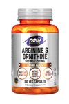 NOW Foods, Sports, Arginine & Ornithine, 100 Veg Capsules.Usa Version.3634