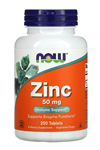 NOW Foods  Zinc  50 mg  250 Tablets. Usa Menşei.3633