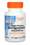 Doctor's Best, High Potency Serrapeptase, 120,000 SPU, 90 Veggie Capsul.USA.3552