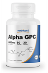Nutricost Alpha GPC 600mg, 60 Capsules - Non-GMO and Gluten Free.Usa Version.3532