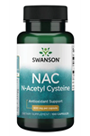 Swanson Premium- NAC N-Acetyl Cysteine 600mg 100 Capsul.USA Version.3534