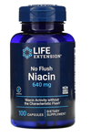 Life Extension, No Flush Niacin, 640 mg, 100 Capsul. USA.25