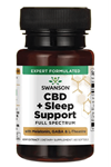 Swanson CBD + Sleep Support Full Spectrum w/ Melatoniin, GABA & L-Theanine 60 Softjel. USA Version.3543