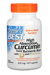 Doctor's Best, High Absorption Curcumin From Turmeric Root 500 mg, 120 Capsul. Usa Version.3555