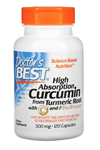 Doctor's Best, High Absorption Curcumin From Turmeric Root 500 mg, 120 Capsul. Usa Version.3755