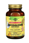 SOLGAR Ashwagandha Root Extract, 60 Vegetable Capsules.USA MENŞEİ.3535