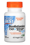 Doctor's Best, Benfotiamine 150 + Alpha-Lipoic Acid 300, 60 Veggie Capsul.3540