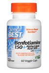 Doctor's Best, Benfotiamine 150 + Alpha-Lipoic Acid 300, 60 Veggie Capsul.3738