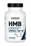 Nutricost HMB (Beta-Hydroxy Beta-Methylbutyrate) 1000mg (120 Capsules) USA.3532