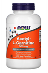 Now Foods  Acetyl-L-Carnitine  500mg  200 Veg Capsul.Usa Version.3548