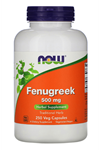 NOW Fenugreek 500 mg 250 Veg Capsules USA. 3633