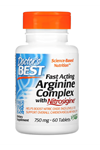 Doctor's Best Fast Acting Arginine Complex with Nitrosigine 750mg 60 Tablet.Usa Menşei.3635