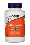 NOW FOODS L-Carnosine, 500 mg, 100 Veg Capsules. Usa Version 3548
