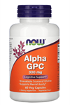 NOW FOODS Alpha GPC   300mg  60 Veg Capsul. USA Version