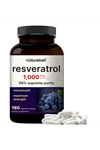 NatureBell Resveratrol 1000mg  180 Veggie Capsules, 99% Pure Trans-Resveratrol 3742