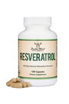 Double Wood Resveratrol 500mg 120 Capsul (Resveratrol Polygonum Root Extract Providing 50% Trans Resveratrol) 3535