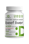 DEAL SUPPLEMENT Beef Liver Supplement with Ox Bile 4,500mg Per Serving, 300 Capsules.Made ın Usa.3532