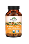 Organic India  Ashwagandha  180 Vegetarian Capsul. USA. 3752