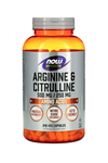 NOW Foods, Sports, Arginine & Citrulline, 750mg 240 Veg Capsules.Usa Version.3556