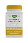 Nature's Way Choline & Inositol - 1,000 mg - Supports Brain Health & Cellular Energy* - Choline Bitartrate Supplement - Gluten Free - 100 Capsul Usa Version 3542