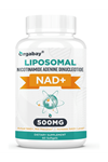 Orgabay Liposomal NAD+ Supplement 500 mg, High Absorption, Boost NAD+ with TMG 250 mg, Than Nicotinamide Riboside, Support Cellular Energy, Healthy Aging  60 Softgels.3637