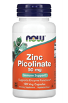 NOW Zinc Picolinate 50mg 120 Veg Capsul. USA Menşei 3633