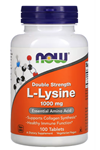 NOW Foods, Double Strength L-Lysine, 1,000 mg, 100 Tablet. Usa Menşei.3630