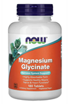 NOW Foods, Magnesium Glycinate, 180 Tablets 90 Servis.Usa 3641