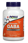 NOW Foods GABA Taurine+ Inositol+L-Theanine  Natural Orange Flavor, 90 Chewables.Usa Menşei.OZELSPORCUGIDALARIN'DAN 3636